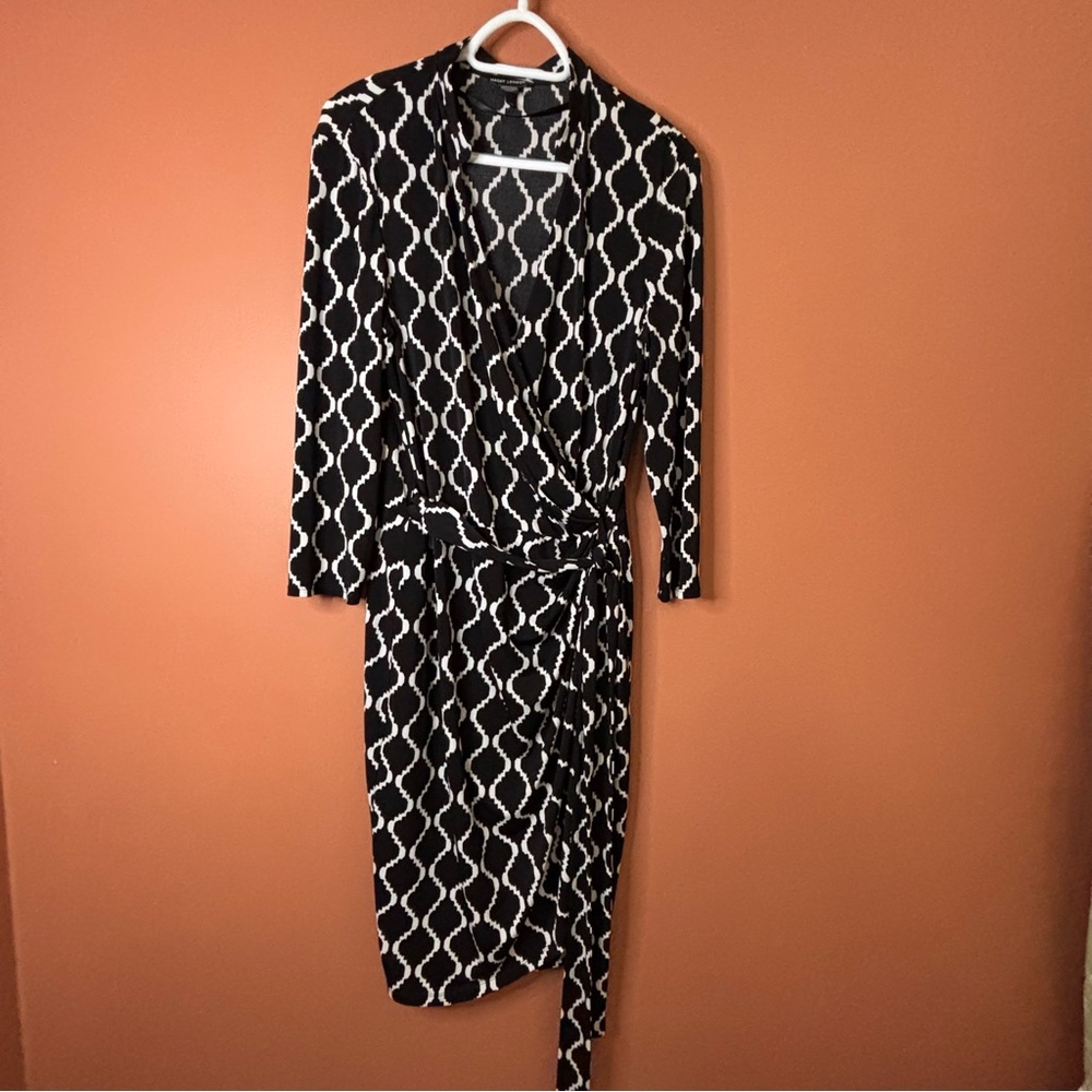 Maggy London Monochrome Geometric Dress